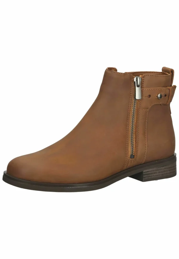 Clarks Boots À Talons – Dark Tan Lea boutique en ligne 4