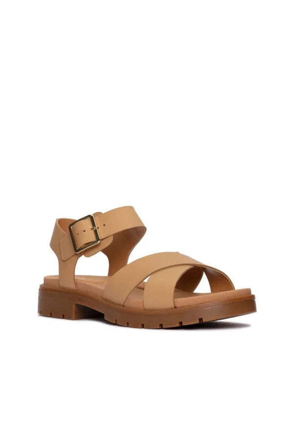 Clarks Orinoco Strap – D – Sandales À Plateforme – Light Tan Lea bas prix 6