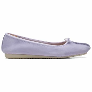 Clarks Ballerines – Lilac Suede magasin en ligne 21