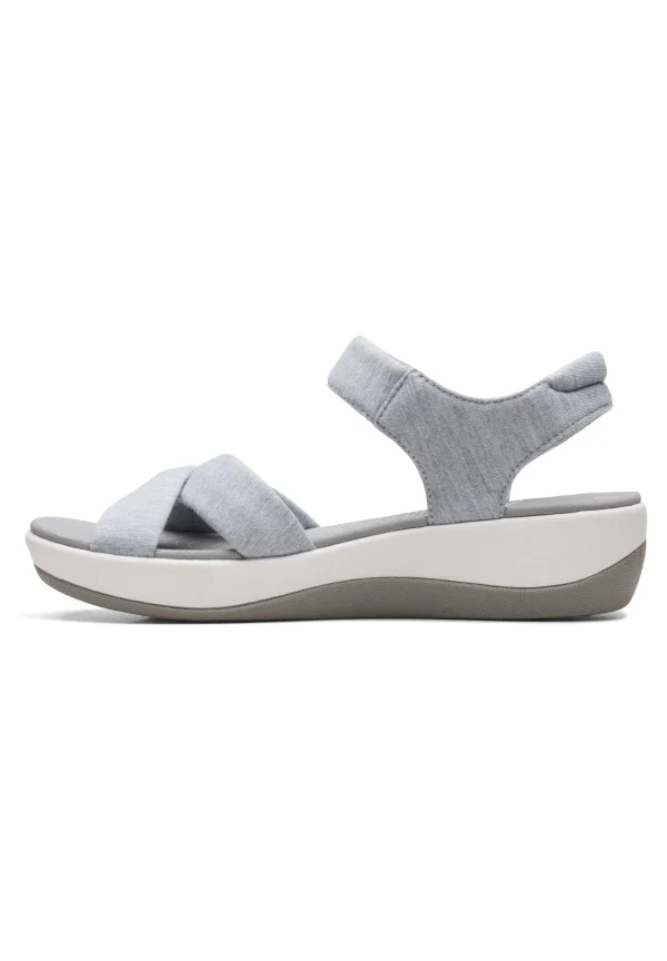 dernières Clarks Arla Shore-D – Sandales Compensées – Grey 1