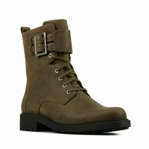 Clarks Bottines À Lacets – Dark Olive Lea beauté 10