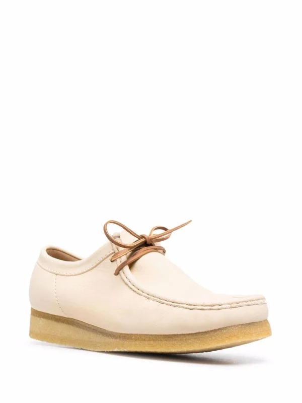 dernières Homme Clarks Originals Chaussures Wallabee En Cuir à Lacets 3