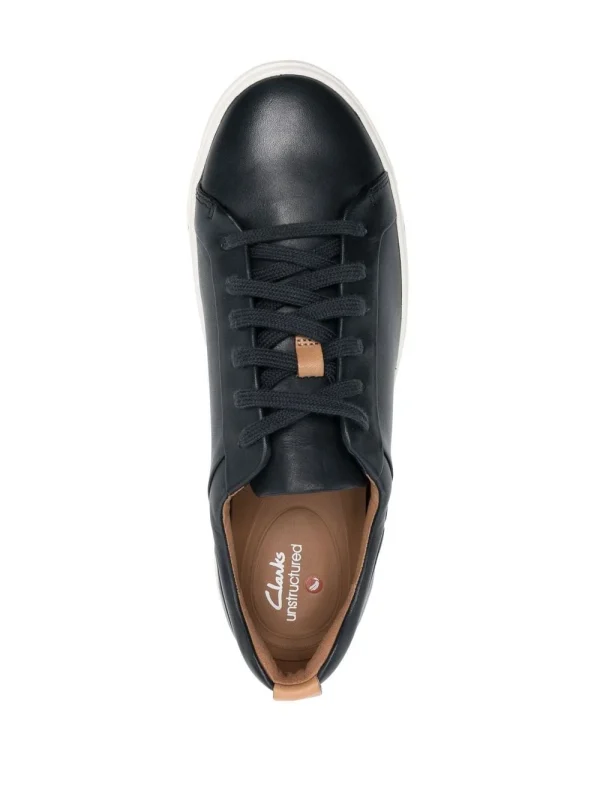 destockage Homme Clarks Baskets Un Maui En Cuir 5