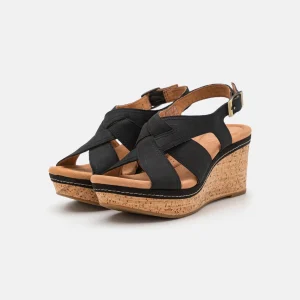 soldes en ligne Clarks Elleri Rae – Sandales À Plateforme – Black 12