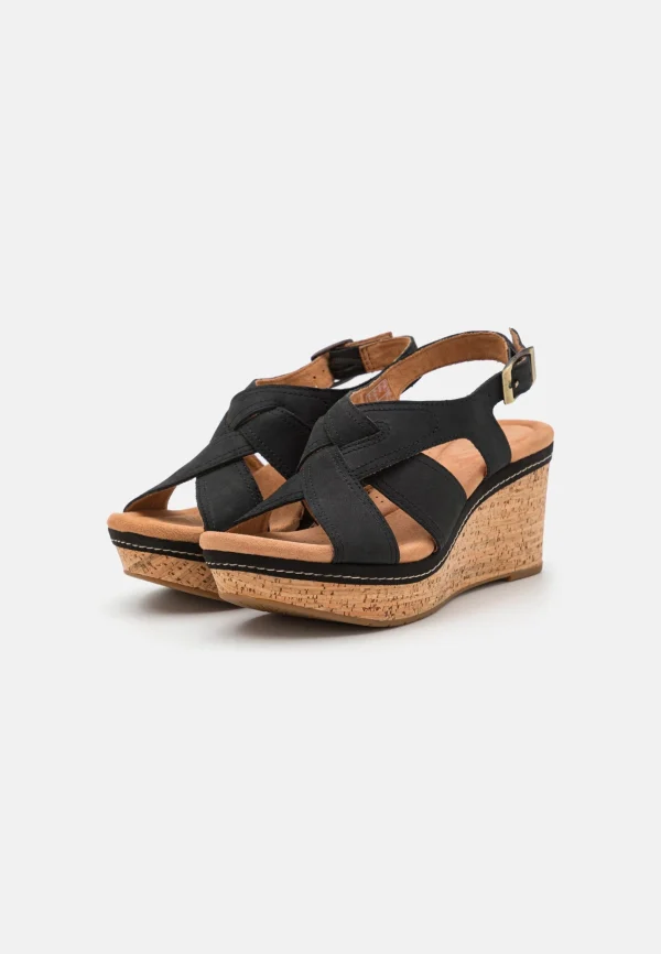 soldes en ligne Clarks Elleri Rae – Sandales À Plateforme – Black 4