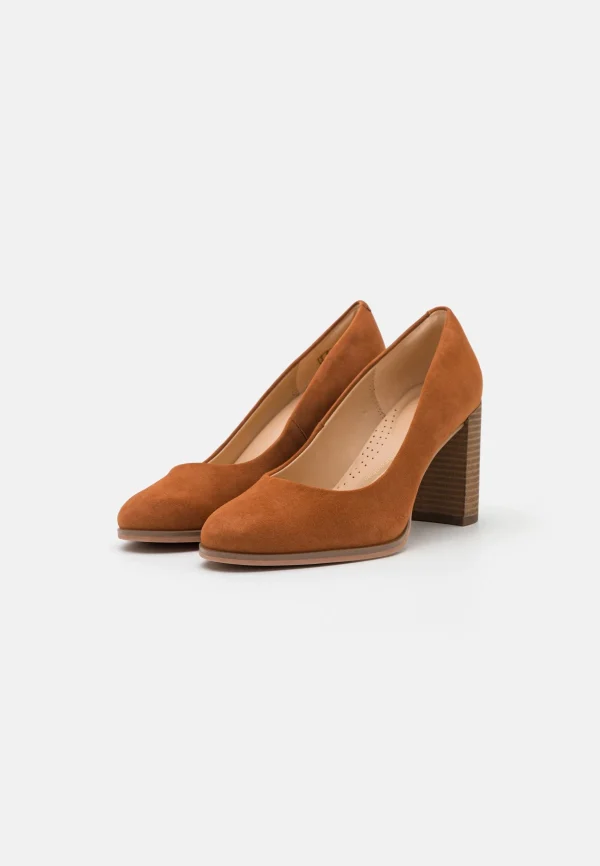 Clarks Freva Court – Escarpins À Talons Hauts – Caramel De Qualité 4