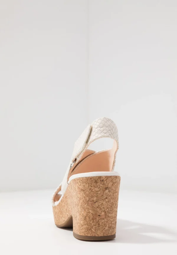 marques pas cher Clarks Maritsa Lara – Sandales À Plateforme – White 7