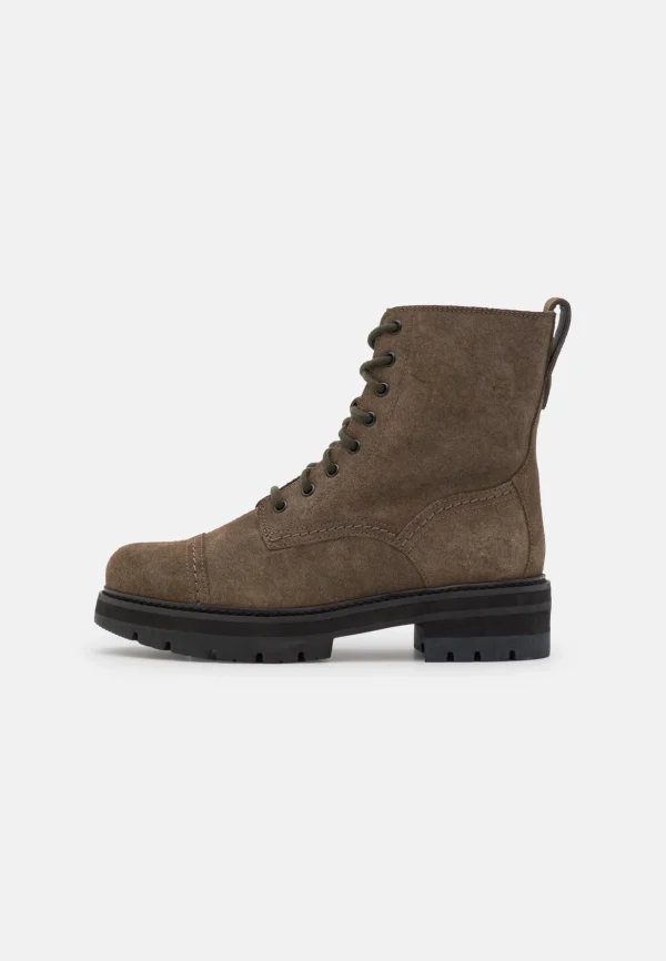 design à la mode Clarks Orianna Cap – Bottines À Lacets – Dark Olive 3