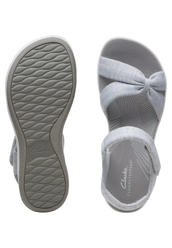 dernières Clarks Arla Shore-D – Sandales Compensées – Grey 4