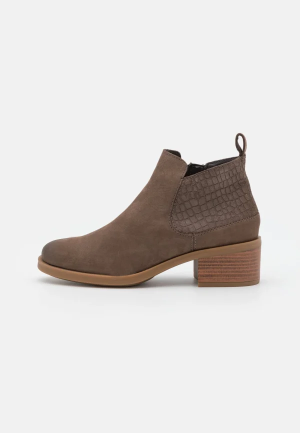 soldes luxe Clarks Memi Zip – Boots À Talons – Taupe 3