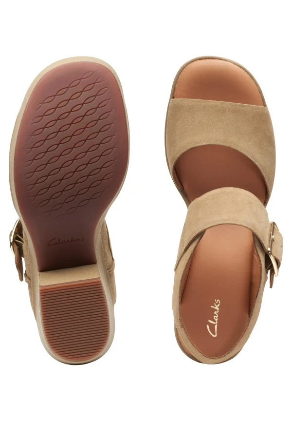 Clarks Kimmeihi Strap-D – Sandales À Plateforme – Beige mode 4