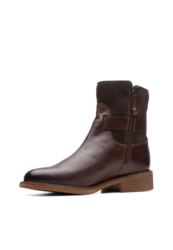 Clarks Cologne Strap – Bottines – Dark Brown Combi Vente 3