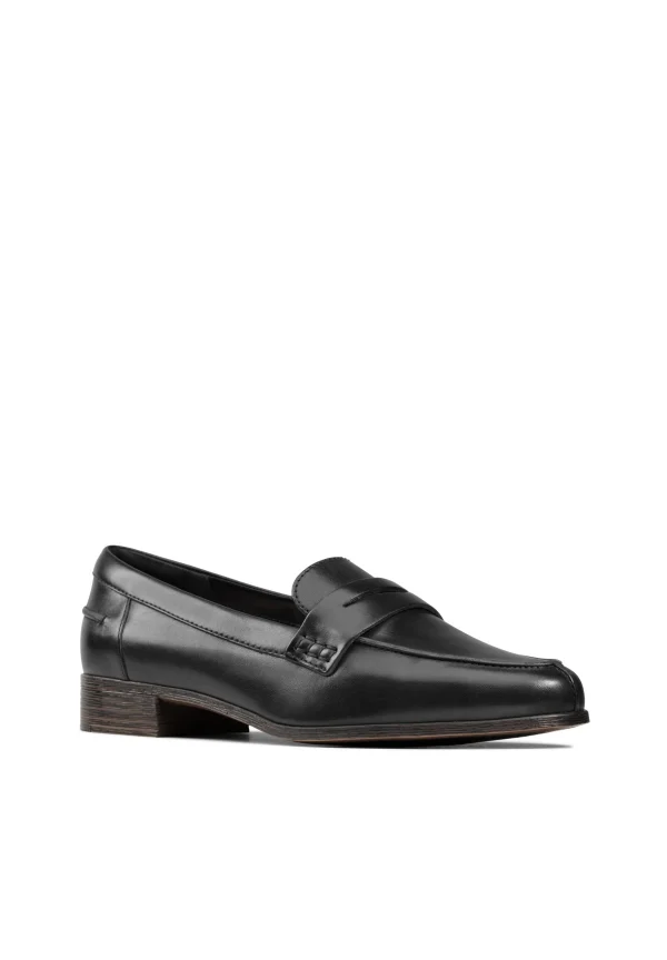 Clarks Mocassins – Black Leather marque pas cher 7