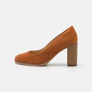 Clarks Freva Court – Escarpins À Talons Hauts – Caramel De Qualité 10