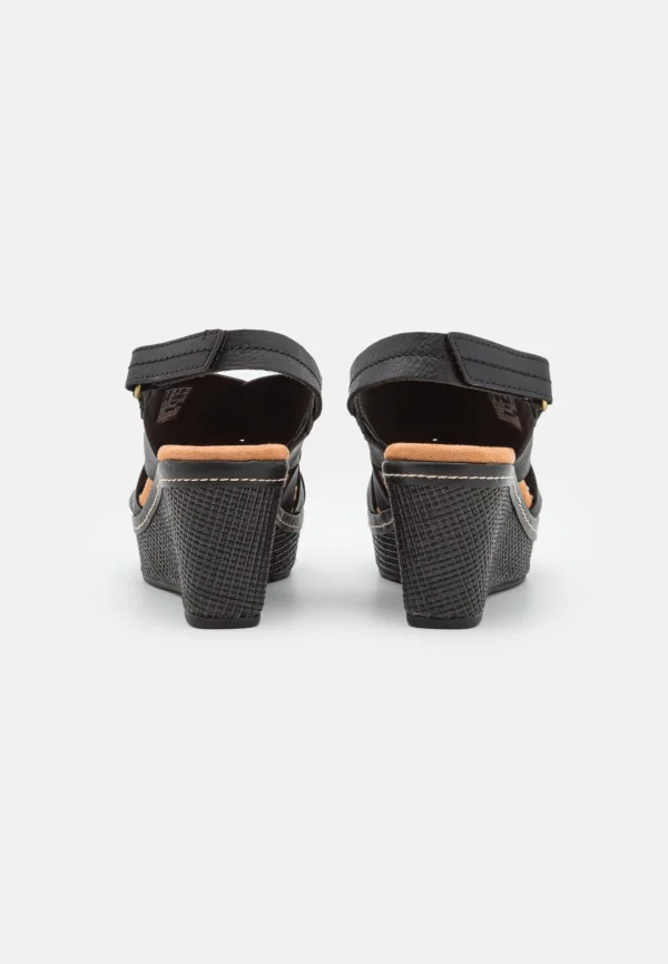 ﻿soldes Clarks Elleri Grace – Sandales À Plateforme – Black 5