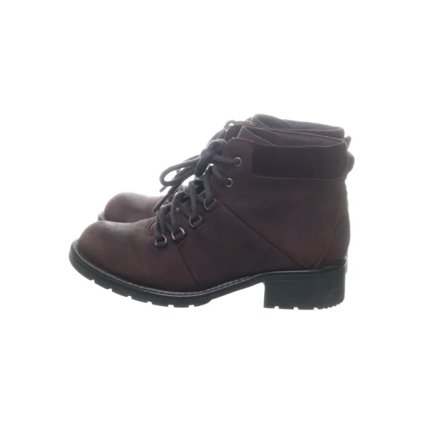 Clarks Laced Boots Purple SHOES-EU-37 Women design à la mode 4