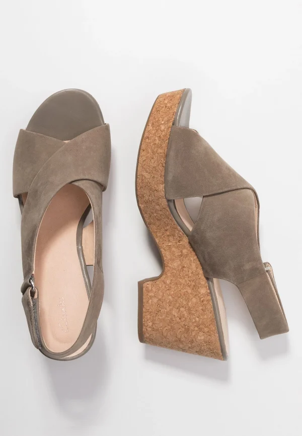 Clarks Maritsa Lara – Sandales À Plateforme – Sage achetez 5