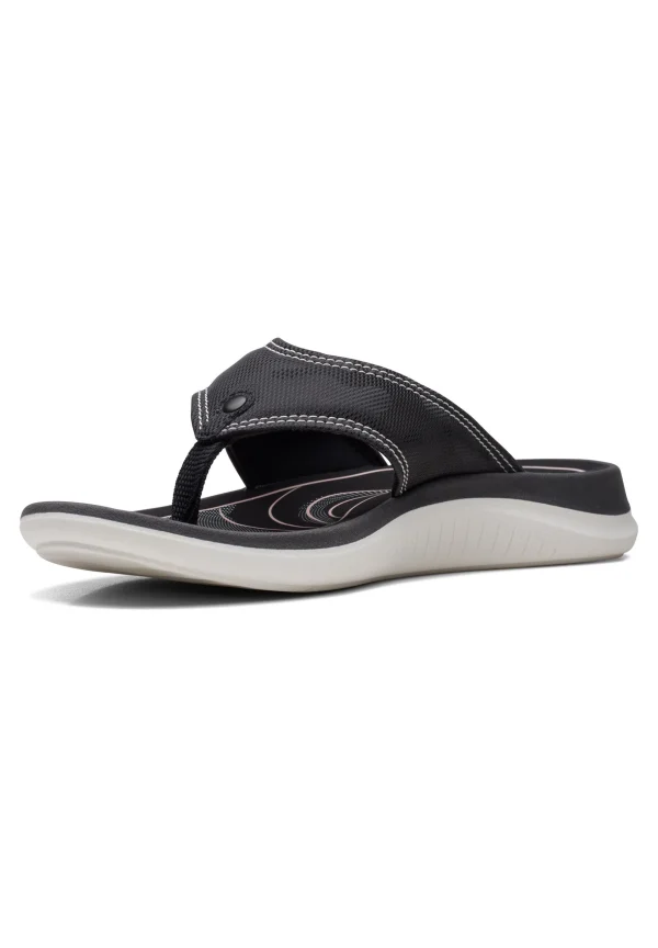 Clarks Glide Post 2-D – Tongs – Black l'unique style 3