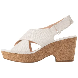 marques pas cher Clarks Maritsa Lara – Sandales À Plateforme – White 11