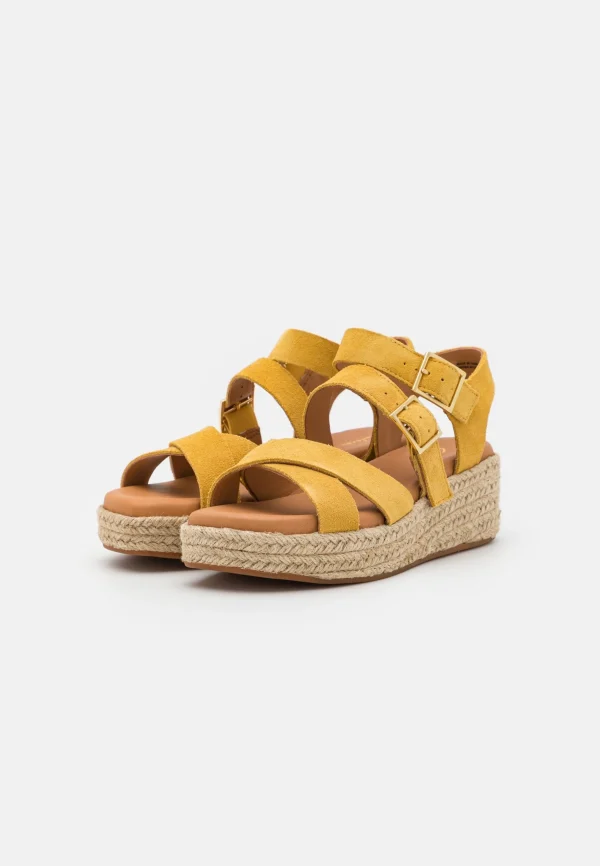 Livraison internationale Clarks Kimmei Buckle – Sandales À Plateforme – Yellow 4