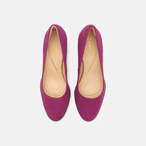 Clarks Freva – Escarpins À Talons Hauts – Purple jusqu'à 18