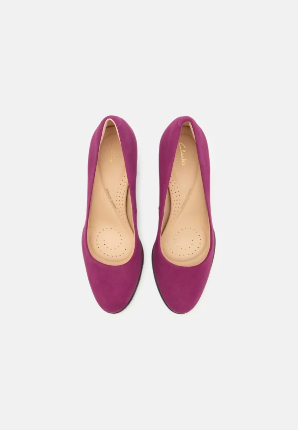 Clarks Freva – Escarpins À Talons Hauts – Purple jusqu'à 7