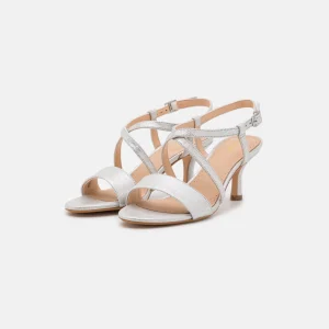 Clarks Amali Buckle – Sandales À Talons Hauts – Silver Metallic Réductions 12