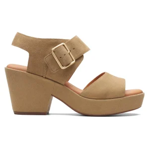 Clarks Kimmeihi Strap-D – Sandales À Plateforme – Beige mode 21