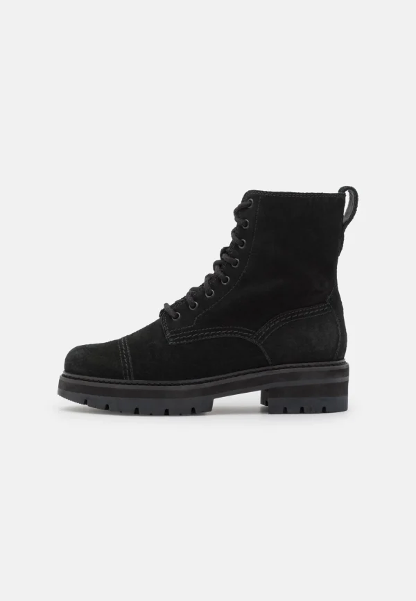 outlet soldes Clarks Orianna Cap – Bottines À Lacets – Black 3