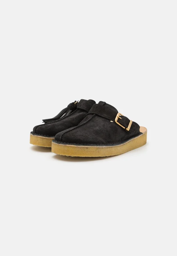 site soldes Clarks Originals Trek Mule – Mules – Black 4