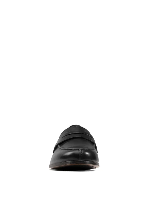 Clarks Mocassins – Black Leather marque pas cher 6