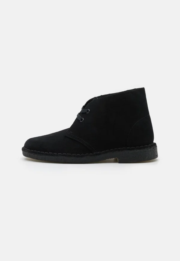 Clarks Originals Desert Boot – Chaussures À Lacets – Black Retour Facile et Gratuit 1