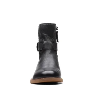 Clarks Cologne Strap – Boots À Talons – Black Leather achetez 14