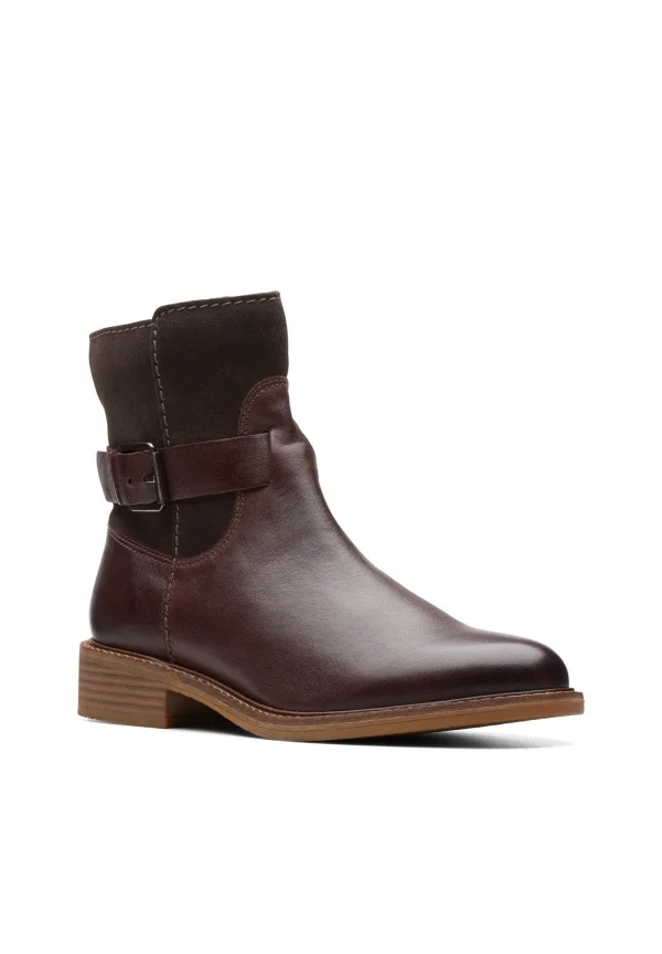 Clarks Cologne Strap – Bottines – Dark Brown Combi Vente 6