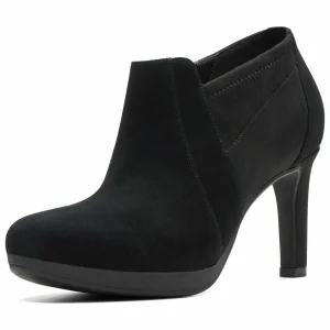 Clarks Bottines À Talons Hauts – Black Sde en vente 11