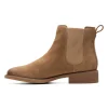 Clarks Cologne Arlo2 – Boots À Talons – Dark Sand Suede Livraison internationale 23