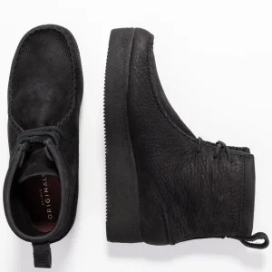 Clarks Originals Wallabee Craft – Bottines À Plateau – Black mode pas chere 15