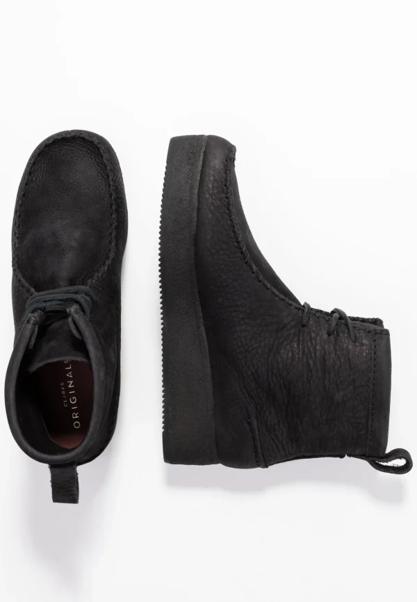 Clarks Originals Wallabee Craft – Bottines À Plateau – Black mode pas chere 5