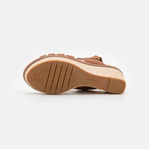 Meilleur Service Clarks Elleri Grace – Sandales À Plateforme – Tan 16