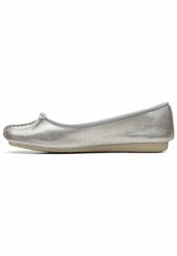 Clarks Ballerines – Silver Metallic Achat 1