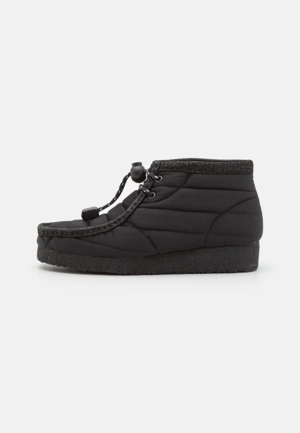 outlet soldes Clarks Originals Wallabee – Boots À Talons – Black Quilted 3