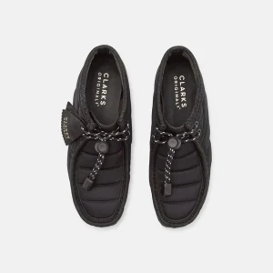 outlet soldes Clarks Originals Wallabee – Boots À Talons – Black Quilted 18