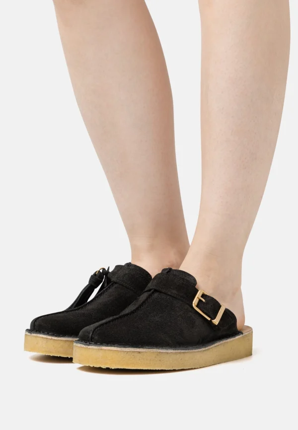 site soldes Clarks Originals Trek Mule – Mules – Black 1