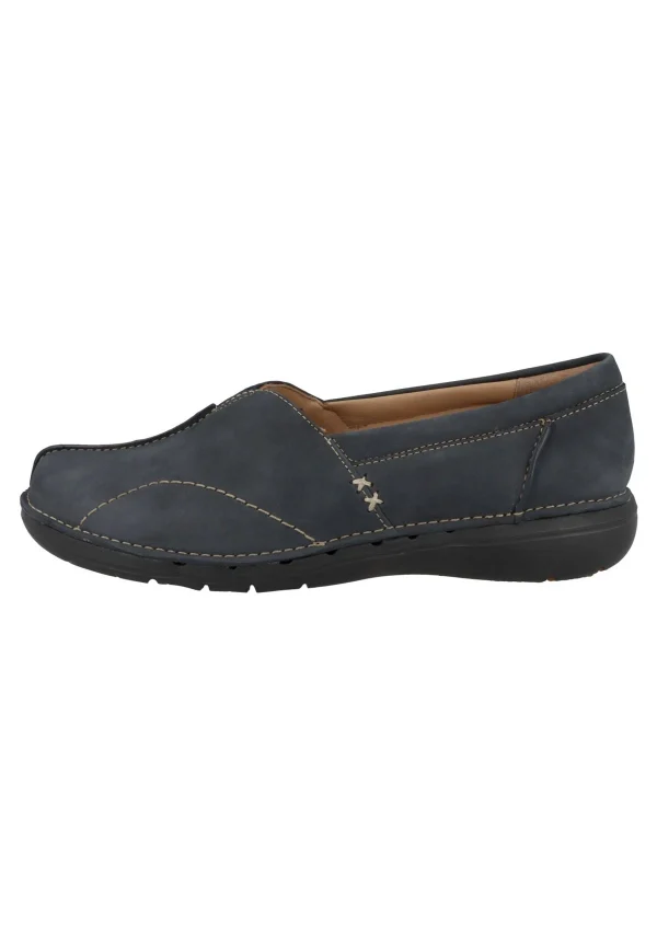 Pas Cher Magasin Soldes Clarks Un Loop Stride – Mocassins – Navy Nubuck 1