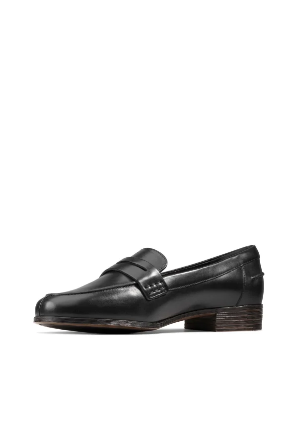 Clarks Mocassins – Black Leather marque pas cher 4