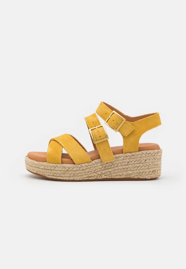 Livraison internationale Clarks Kimmei Buckle – Sandales À Plateforme – Yellow 3