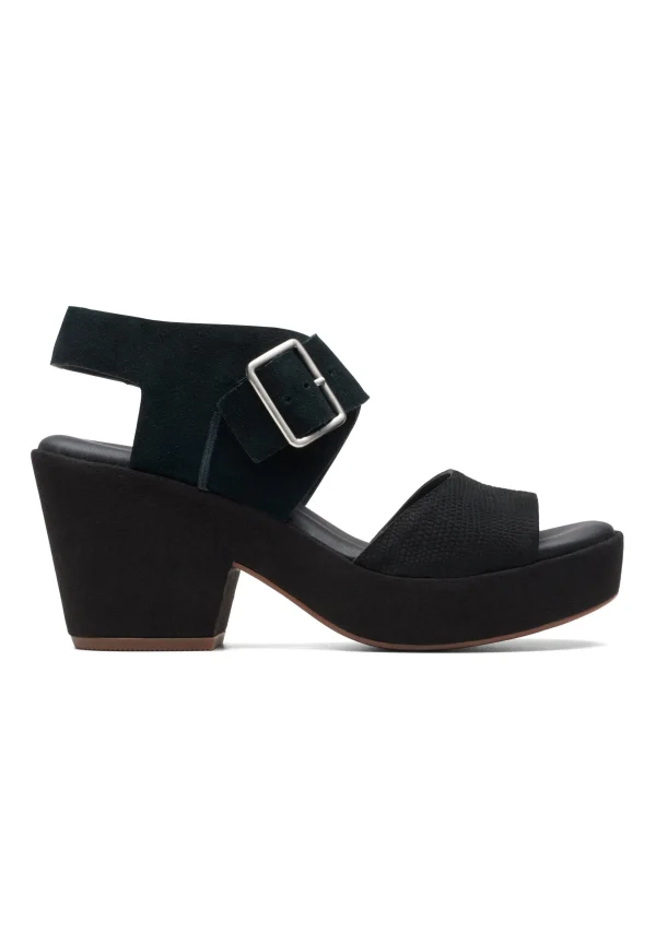 Clarks Kimmeihi Strap D – Sandales À Plateforme – Black grande marque pas cher 8