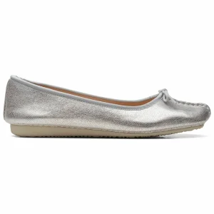 Clarks Ballerines – Silver Metallic Achat 21