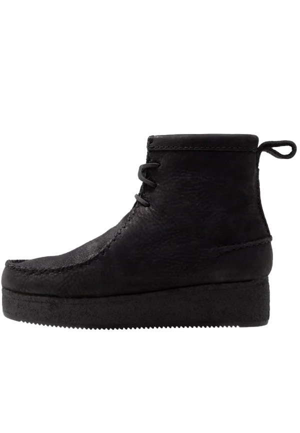 Clarks Originals Wallabee Craft – Bottines À Plateau – Black mode pas chere 3