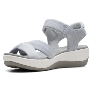 dernières Clarks Arla Shore-D – Sandales Compensées – Grey 11